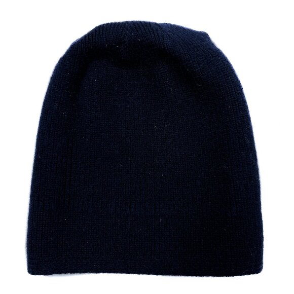 '80s Vintage 100% Wool Men's Dark Navy Knitted Beanie Manchester Fashions - OS - Picture 2 of 4